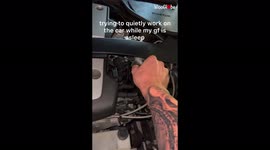 'When you try to be quiet in the garage'