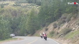 'STUNT GONE WRONG - Appalling bike crash on dangerous road *Slow Motion*'