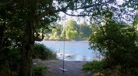 Recreation along the McKenzie River Oregon United States of America