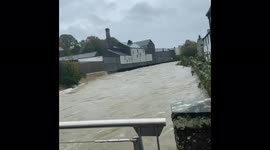 Storm causing travel problems across Cumbria, UK