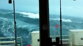 Rescue Ship in 22 Meter Waves. (Part 4) The Largest Waves on the Planet at The Time of Filming