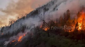 Massive forest fire rips through Tibet Autonomous Region