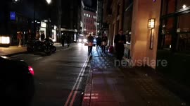 Drummers Cause Chaos And Joy In Soho As They Preform For The Hallowzeem Halloween Party