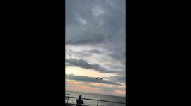 airplanes  near to people and road……..in batumi georgia very nice