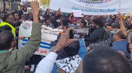 Sudanese protesters take to the streets in London against military coup
