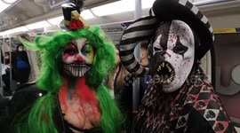 The freakiest Halloween costumes on the London Underground on Saturday night