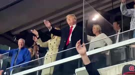Trump and wife Melania do controversial 'Tomahawk Chop' at World Series game in Atlanta