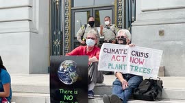 Summer Environmental Protest in San Francisco, CA