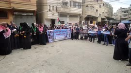 Gaza - 104th anniversary of Balfour Declaration in Jabalia camp