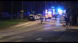 Emergency Services Dealing with a Train Crash in Salisbury, Wiltshire