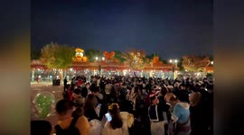 Huge queues at Shanghai Disneyland as parkgoers required to take COVID-19 tests to exit