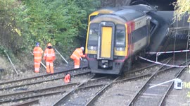 Salisbury train crash: Video shows investigators at scene of collision on Monday morning