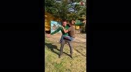 Ultimate frisbee players NAIL viral 'Koala Challenge'
