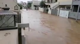 Houses, cars damaged in Erbil floods, Iraq