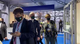 Irish Prime Minister Micheal Martin was spotted at COP26