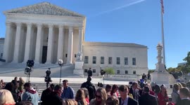 Protesters gather in DC to protest against Texas abortion law as Supreme Court deliberates
