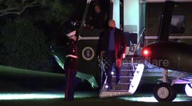 US President Joe Biden arrives back at White House after leaving COP26 but ignores question about Republican governor's race victory