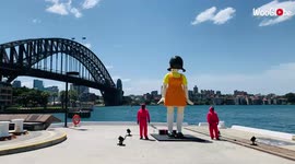 'Younghee, the creepy robot doll from Squid Game, pops up in Sydney ahead of Halloween'