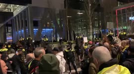 Netherlands: Protesters Against Reintroduction Of Covid Measures Clash With Police In The Hague 2