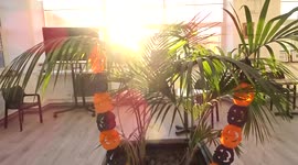 Sun rays create amazing play of light falling through the windows of Finsbury Business Centre