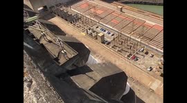 View from the roof of a hydroelectric power plant, Paraguay