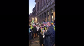 UK: COP-26 – Climate Protesters In Glasgow City Center Kettled By Police