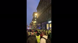 UK: COP-26 – Climate Protesters In Glasgow City Center Kettled By Police 4