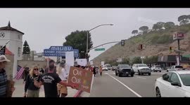 Anti-vaccine mandate protesters rally in California