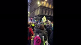 Extinction Rebellion marches through Glasgow, UK