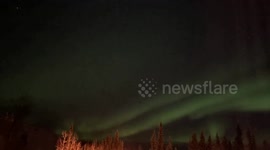 Astonishing aurora borealis time-lapse in Fairbanks North Star