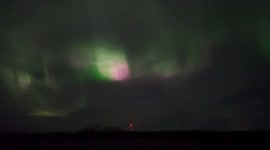 Spectacular northern lights dazzle the sky of Alberta, Canada