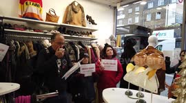 DxE-London protest at Cancer Research UK, London, UK