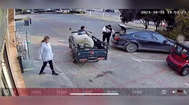 Sanitation worker washes car for man who gave bottled water to him