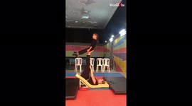 Circus students perform stunning 'Human Foot Juggling