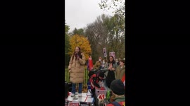 Climate March in Glasgow, UK