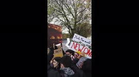 Climate activists march in Galsgow, UK