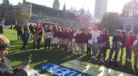 Climate activists march in London calling for urgent action from world leaders