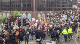 Thousands of young activists march through Glasgow as part of Fridays for Future rally