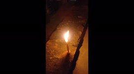 Candles row and Light festival celebration of deepawali in Bulandshahr, India.