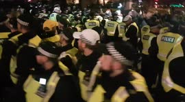Up in smoke: fireworks and arrests ensue at Million Mask March in London
