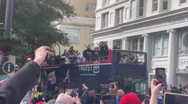 Thousands of Atlanta Braves fans celebrate World Series win during parade