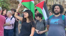 Activists march in solidarity with Arab neighbourhood Sheikh Jarrah in Israel