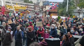 #COP26 Climate Crisis / Extinction Rebellion protest/march - Nottingham Market Square