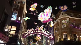 Carnaby Kaleidoscope of 600 butterflies adds exotic touch to Soho Christmas 2021