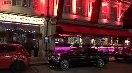 Beautiful evening lights of Sanctum Soho boutique hotel and restaurant