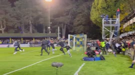 Pitch invasion as St Albans City beat Forest Green Rovers in FA Cup