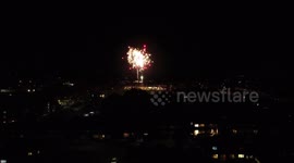 UK drone pilot captures stunning fireworks display in Harrogate