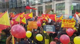 Hundreds in London stage demonstration to mark one year of conflict in Tigray as Ethiopia edges closer to civil war