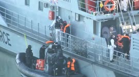 UK Border Force returns to Dover with around 45 migrants on board
