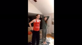 'Enthusiastic couple reacts to Atlanta Braves winning the MLB World Series '